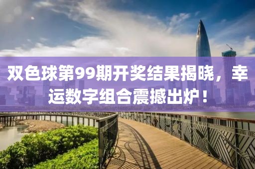 双色球第99期开奖结果揭晓，幸运数字组合震撼出炉！